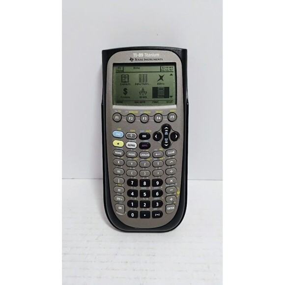 TEXAS INSTRUMENTS TI-89 TITANIUM GRRAPHING CALCULATOR WORKS NO BATTERY COVER - Picture 1 of 11